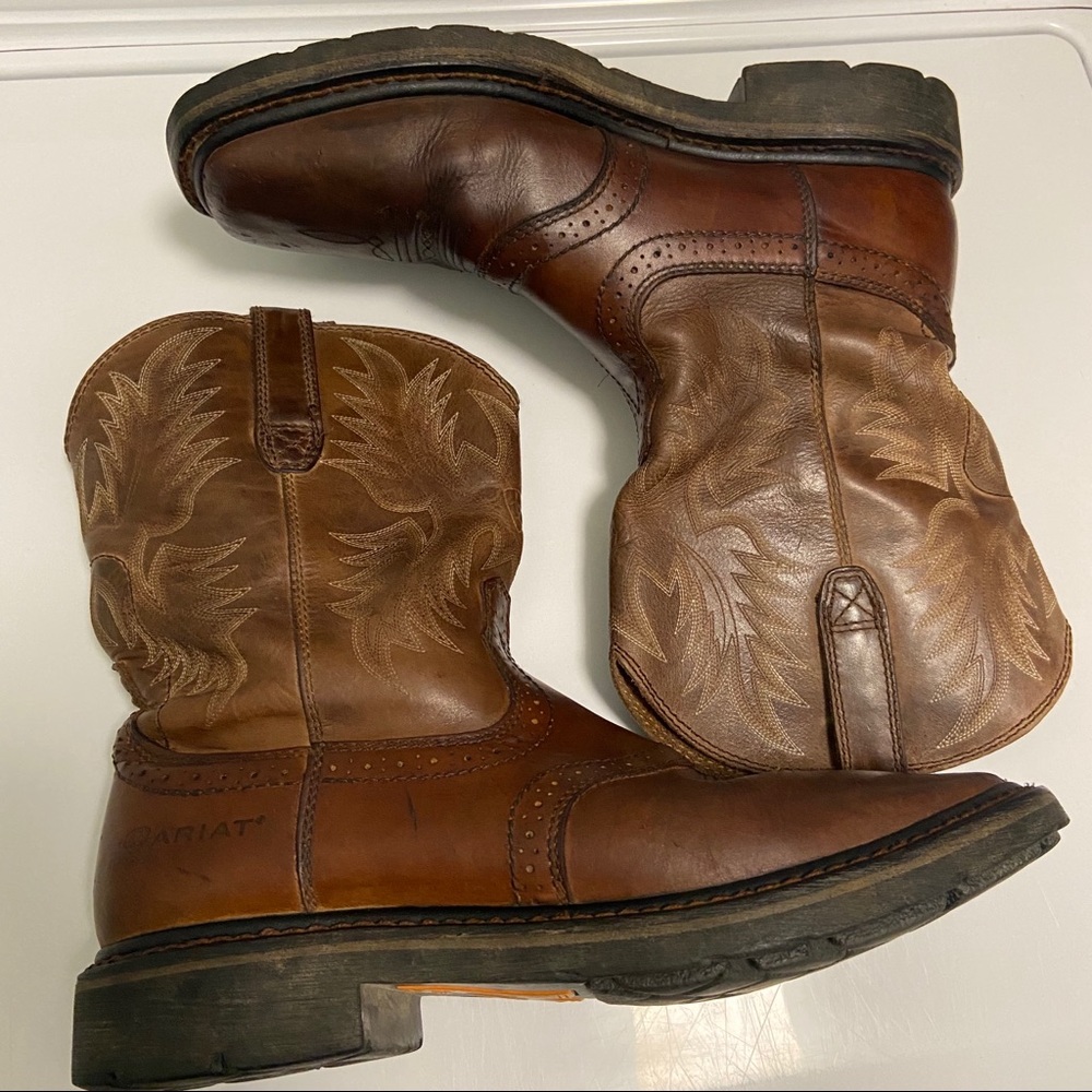 Ariat Mens 10 D Sierra Brown Western Cowboy Boots